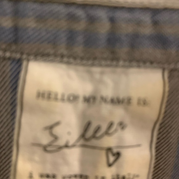 Frank & Eileen button up blue grey white XS - Picture 5 of 7